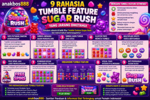 anakbos888 tumble feature sugar rush multiplier spots game bertema permen